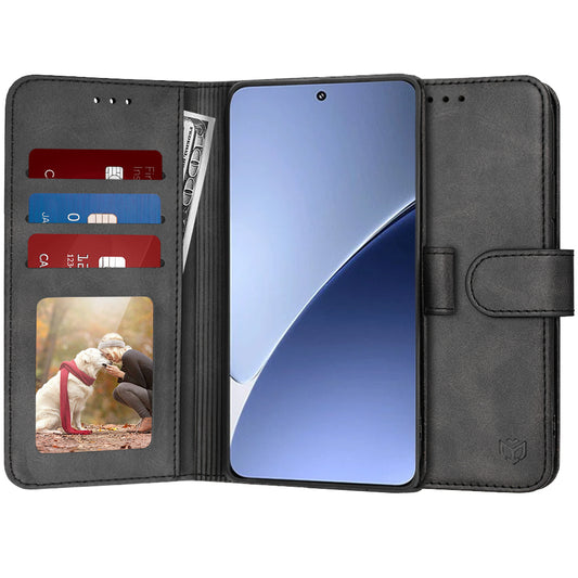 Θήκη για Xiaomi 15 Pro, Techsuit, Diary Book, Μαύρη