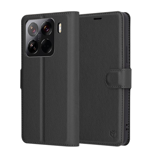 Θήκη για Xiaomi 15 Pro, Techsuit, Leather Folio, Μαύρη