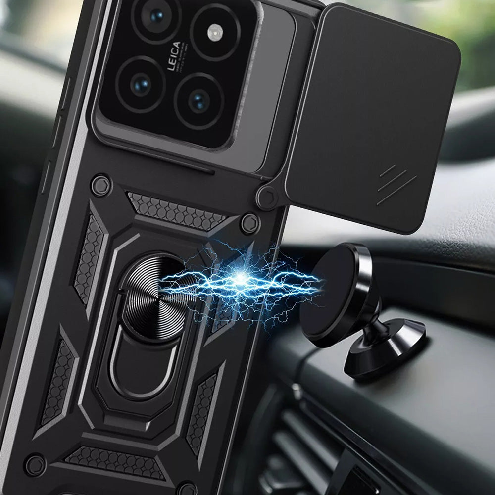 Θήκη για Xiaomi 15, Techsuit, CamShield, Μαύρο