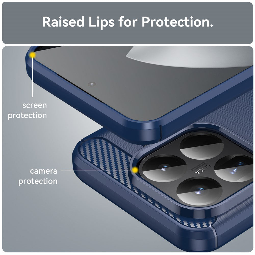 Θήκη για Xiaomi 15T Pro, Techsuit, Καρμπόν, Μπλε