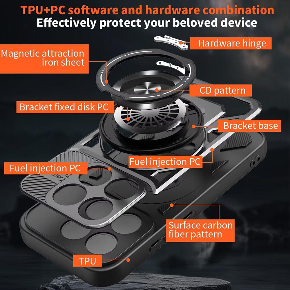 Θήκη για Xiaomi 17, Techsuit, RuggedCam, Μωβ