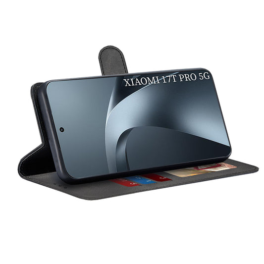 Θήκη για Xiaomi 17T Pro, Techsuit, Diary Book, Μαύρο