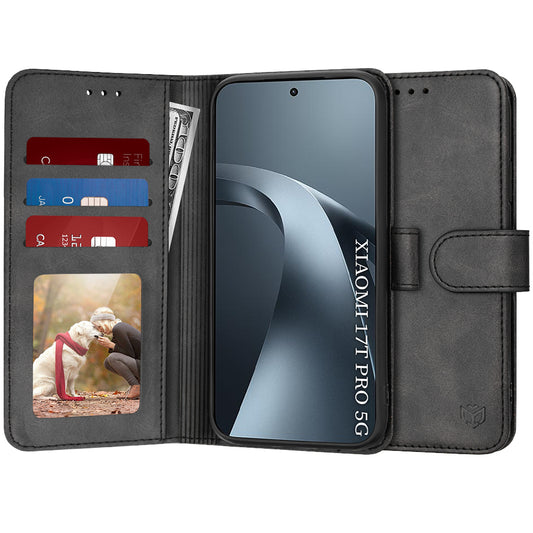Θήκη για Xiaomi 17T Pro, Techsuit, Diary Book, Μαύρο