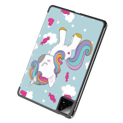 Θήκη για Xiaomi Pad 6S Pro 12.4, Techsuit, FoldPro Unicorn, Πολύχρωμο