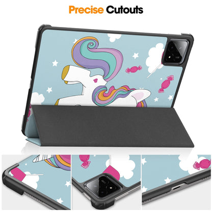Θήκη για Xiaomi Pad 6S Pro 12.4, Techsuit, FoldPro Unicorn, Πολύχρωμο
