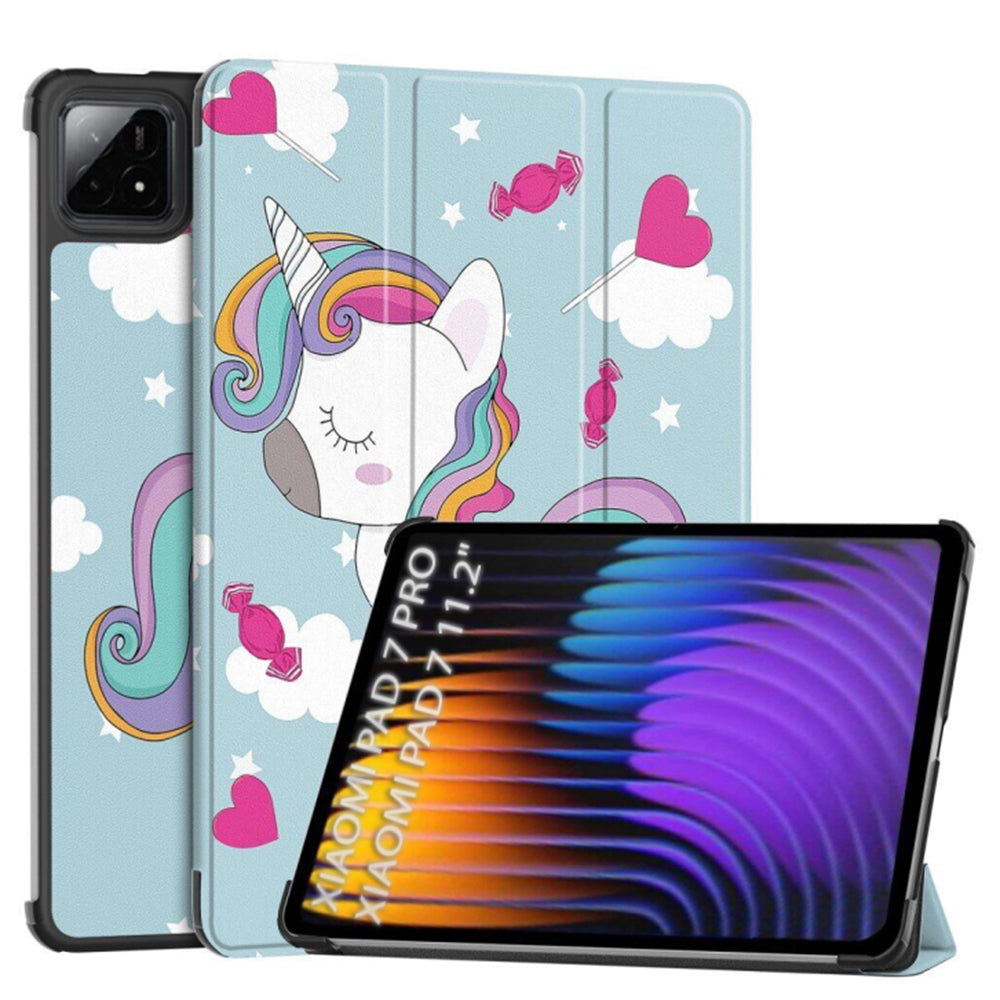 Θήκη για Xiaomi Pad 7 / 7 Pro, Techsuit, FoldPro Unicorn, Πολύχρωμη