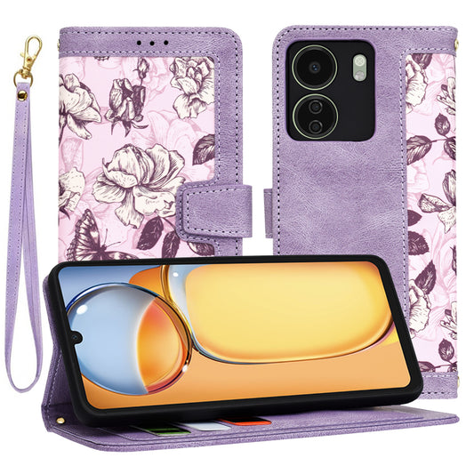 Θήκη για Xiaomi Poco C65 / Redmi 13C, Techsuit, FlipCraft, Μωβ