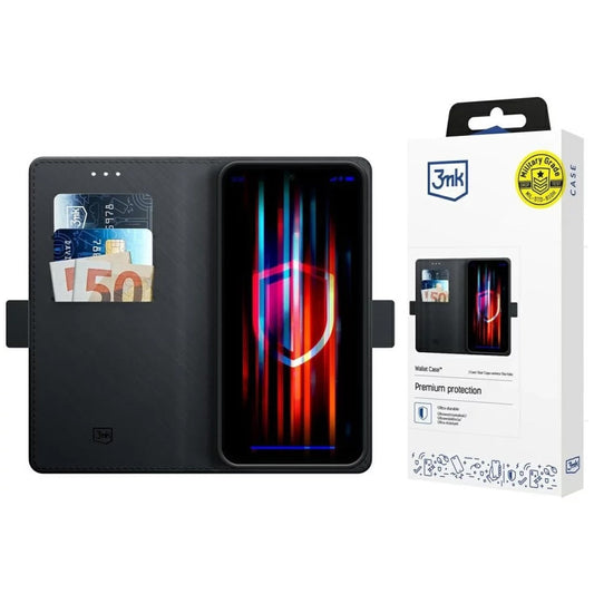 Θήκη για Xiaomi Poco C75 / Redmi 14C, 3MK, Πορτοφόλι, Μαύρο