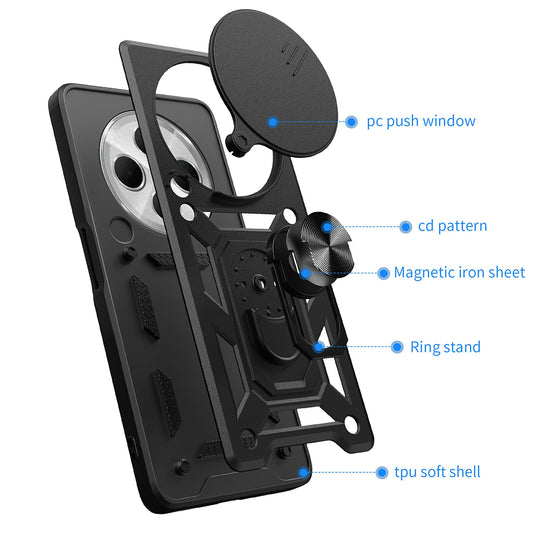 Θήκη για Xiaomi Poco C75 / Redmi 14C, Techsuit, CamShield, Μαύρο