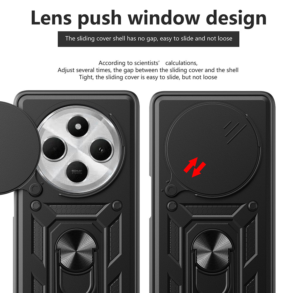 Θήκη για Xiaomi Poco C75 / Redmi 14C, Techsuit, CamShield, Μαύρο