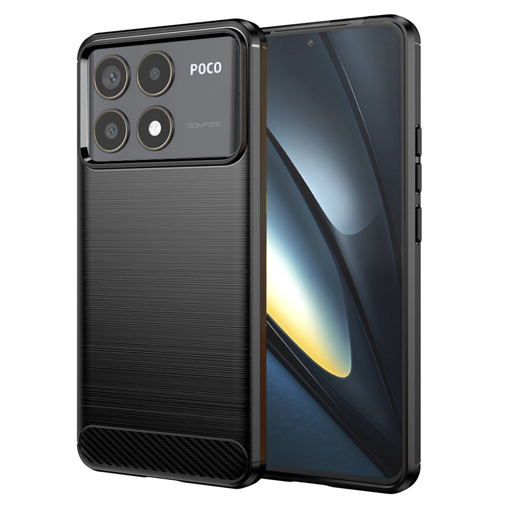 Θήκη για Xiaomi Poco F6 Pro, Techsuit, Carbon, Μαύρο