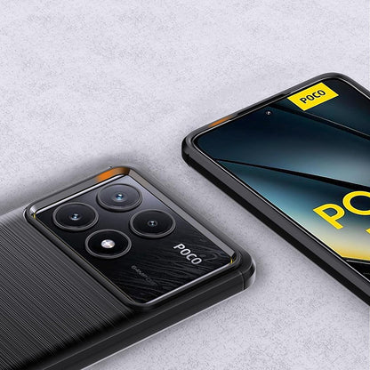 Θήκη για Xiaomi Poco F6 Pro, Techsuit, Carbon, Μαύρο