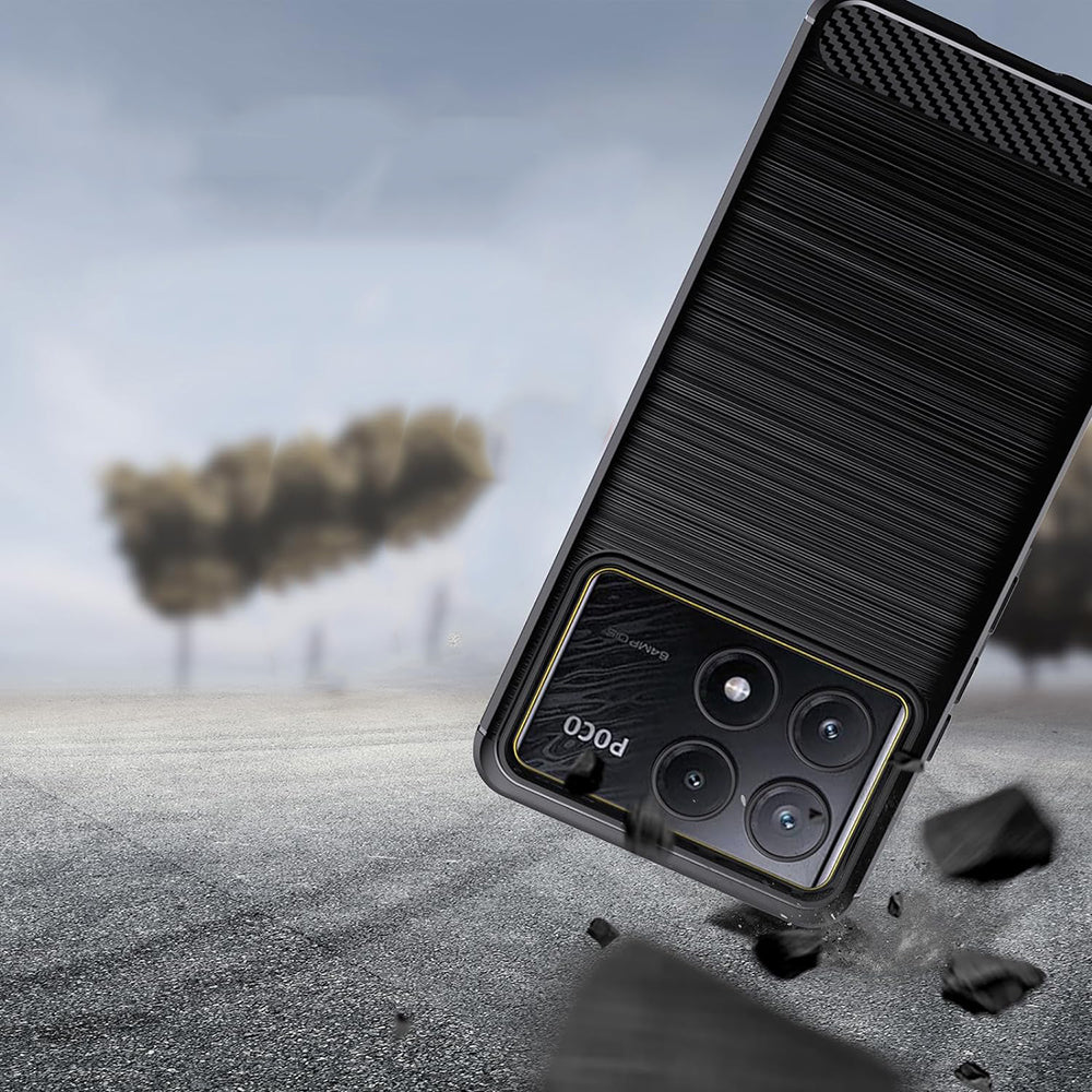 Θήκη για Xiaomi Poco F6 Pro, Techsuit, Carbon, Μαύρο
