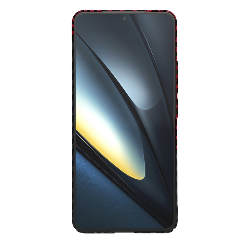 Θήκη για Xiaomi Poco F6 Pro, Techsuit, Carbonite FiberShell, Μαύρο Κόκκινο