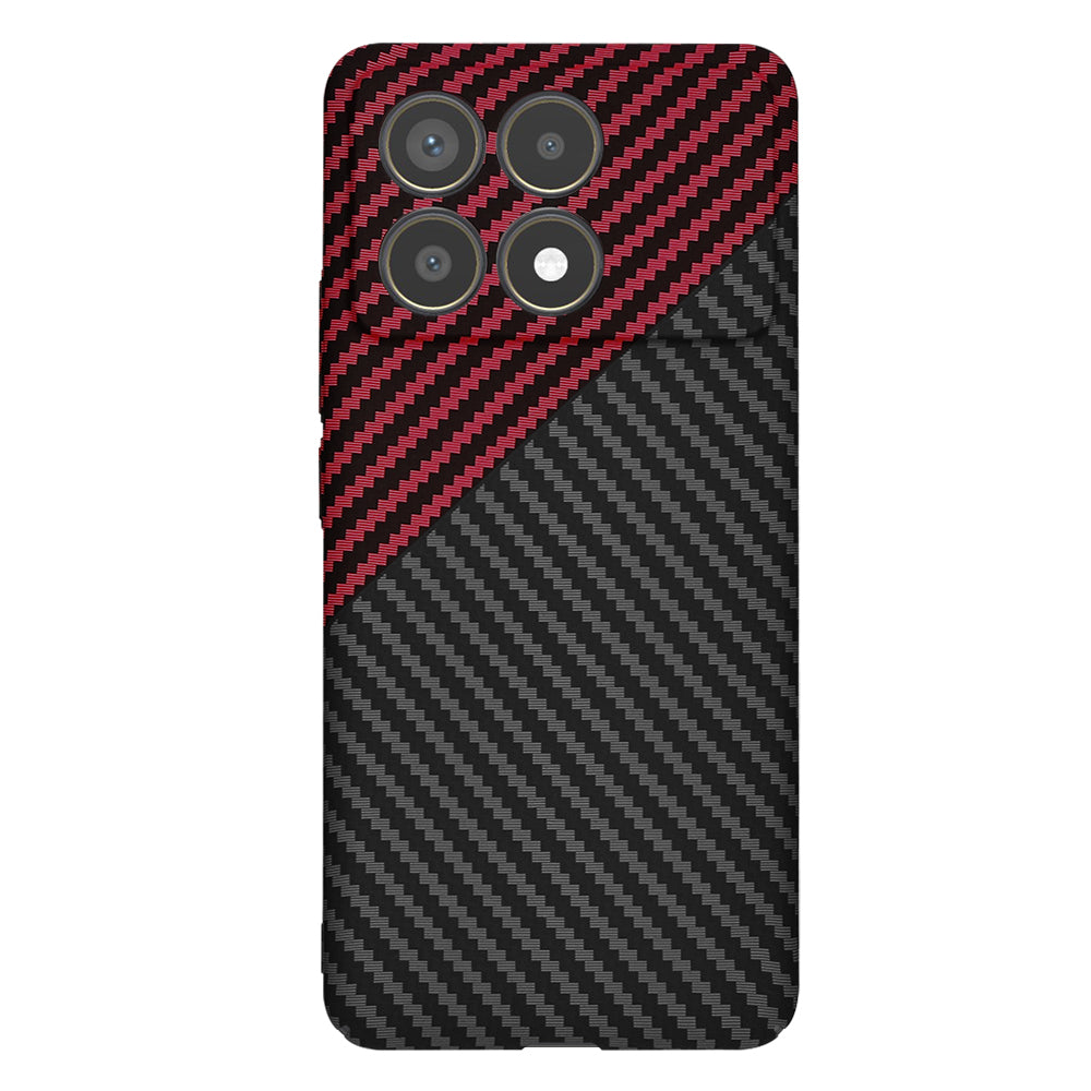 Θήκη για Xiaomi Poco F6 Pro, Techsuit, Carbonite FiberShell, Μαύρο Κόκκινο