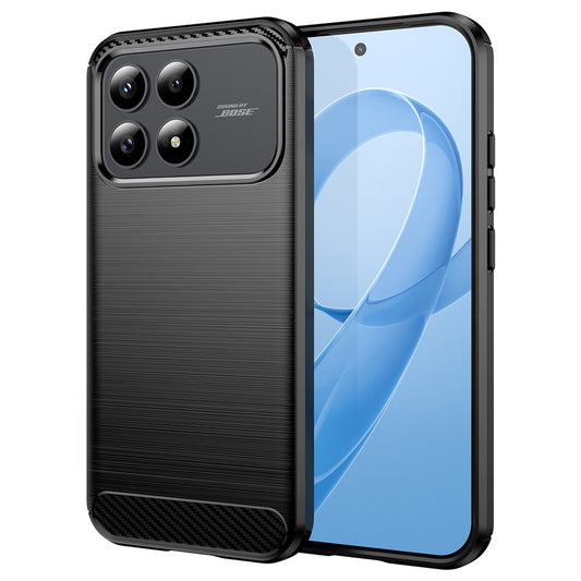 Θήκη για Xiaomi Poco F8 Pro, Techsuit, Καρμπόν, Μαύρη