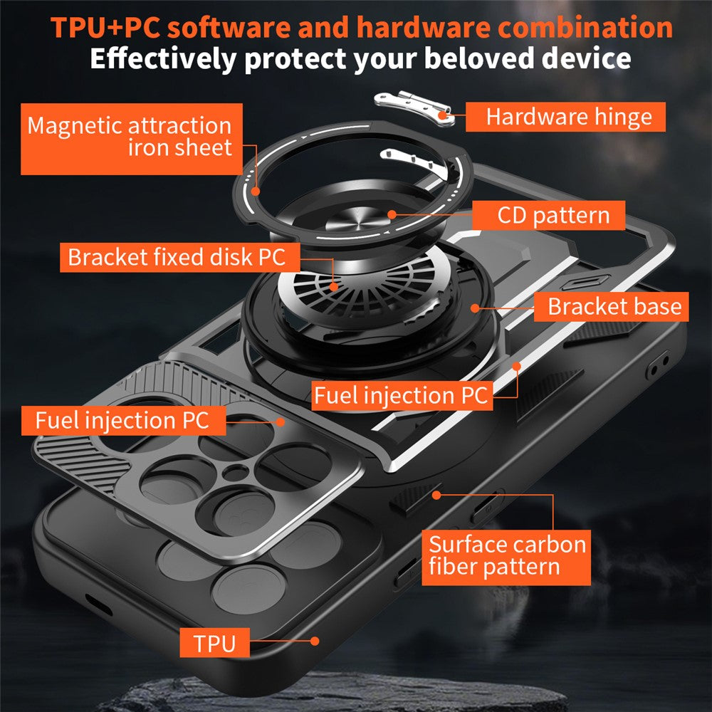 Θήκη για Xiaomi Poco F8 Ultra, Techsuit, RuggedCam, Μαύρη