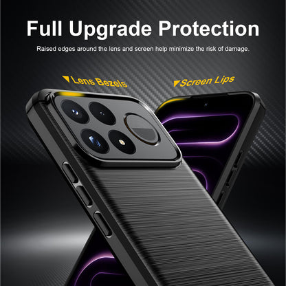 Θήκη για Xiaomi Poco F9 Ultra, Techsuit, Carbon, Μαύρη
