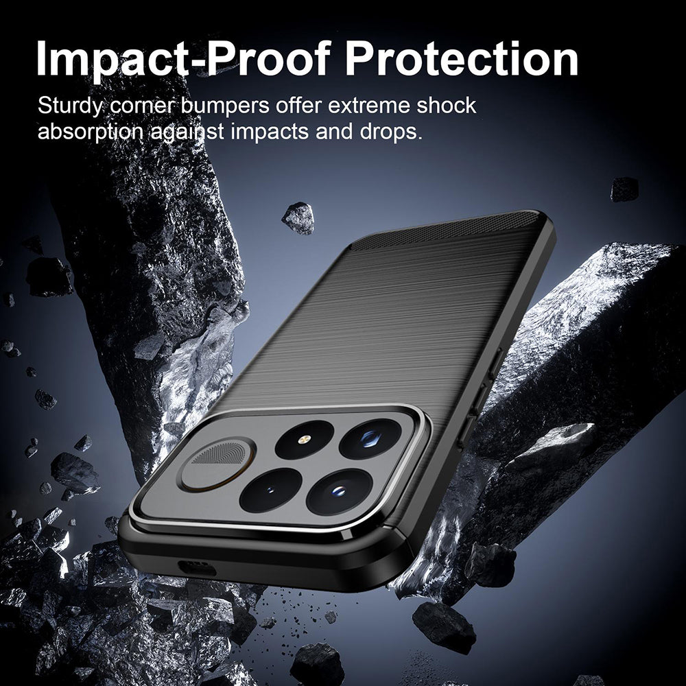 Θήκη για Xiaomi Poco F9 Ultra, Techsuit, Carbon, Μαύρη