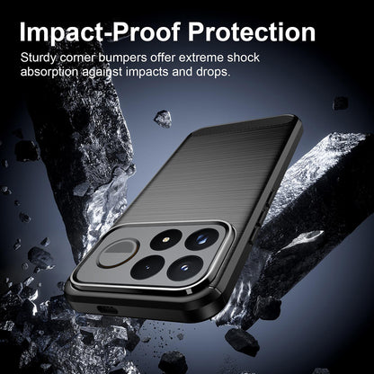 Θήκη για Xiaomi Poco F9 Ultra, Techsuit, Carbon, Μαύρη