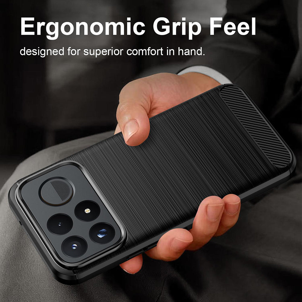 Θήκη για Xiaomi Poco F9 Ultra, Techsuit, Carbon, Μαύρη