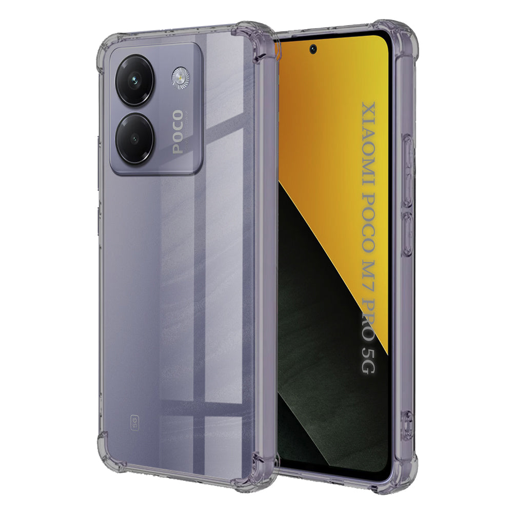 Θήκη για Xiaomi Poco M7 Pro 5G, Techsuit, Ανθεκτική σε Κρούσεις Διαφανής, Καπνιστή