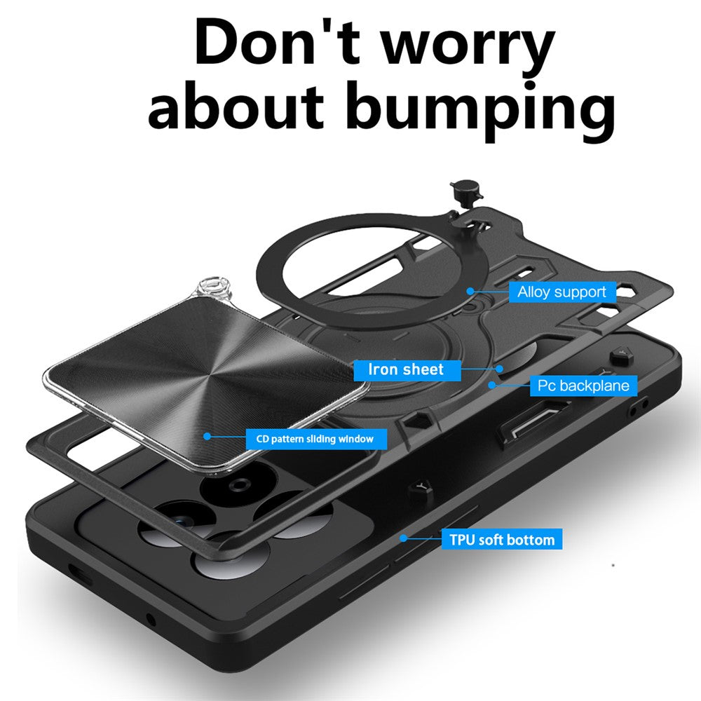 Θήκη για Xiaomi Poco M8 Pro / Redmi Note 15 Pro+ 5G, Techsuit, CamGuard Pro, Μωβ