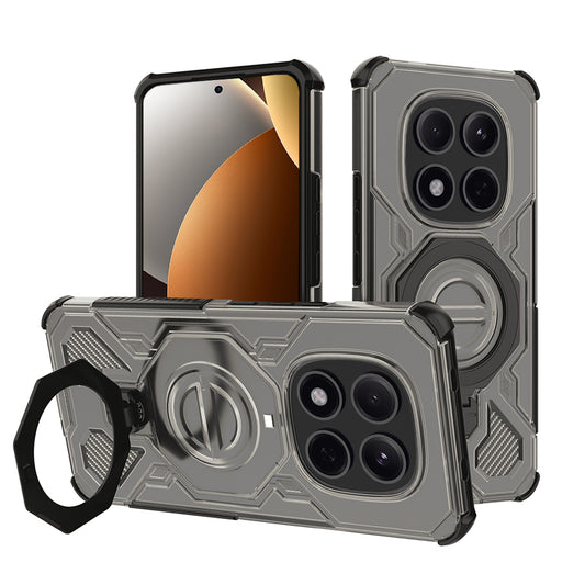 Θήκη για Xiaomi Poco M8 Pro / Redmi Note 15 Pro+ 5G, Techsuit, Carbon Shield Pro, Καπνού