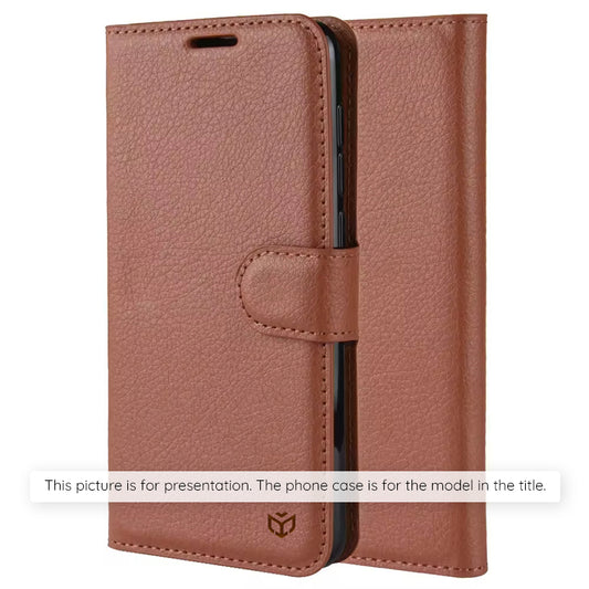 Case for Xiaomi Poco M8 Pro / Redmi Note 15 Pro+ 5G, Techsuit, Leather Folio, Brown