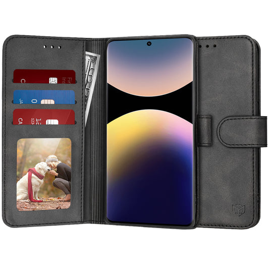 Θήκη για Xiaomi Poco X7 / Note 14 Pro 5G, Techsuit, Diary Book, Μαύρη
