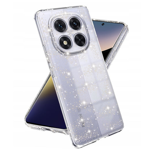 Θήκη για Xiaomi Poco X7 / Note 14 Pro 5G, Techsuit, SparkleSkin, Διαφανής