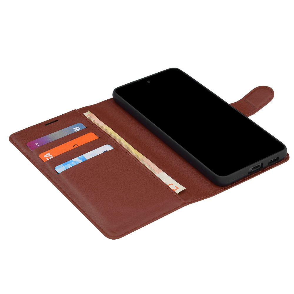 Θήκη για Xiaomi Poco X8 Pro Max, Techsuit, Δερμάτινο Φολιο, Καφέ