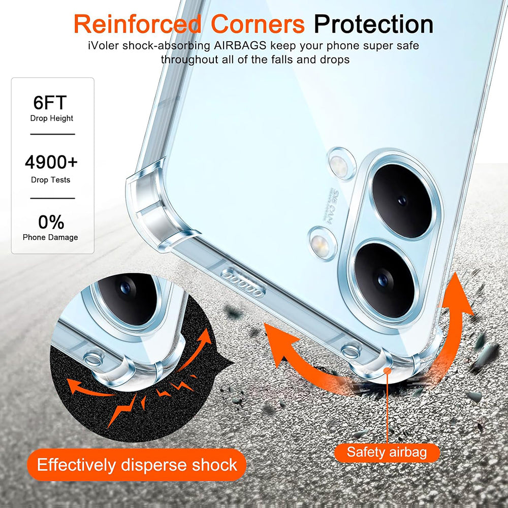 Θήκη για Xiaomi Poco X8 Pro Max, Techsuit, Shockproof Clear, Διαφανής