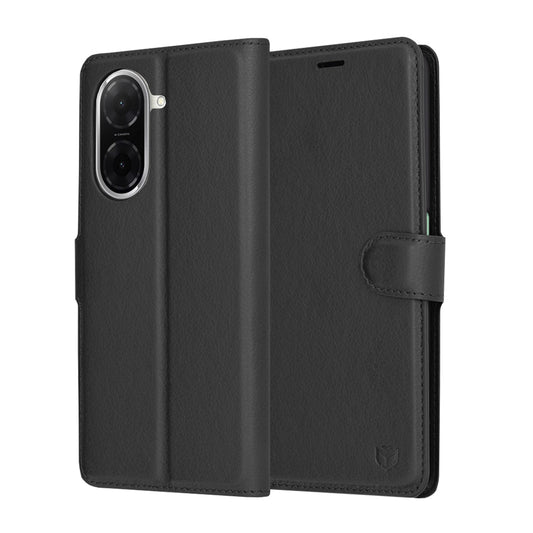 Θήκη για Xiaomi Redmi A5 4G (Περιφερειακή), Techsuit, Δερμάτινο Φύλλο, Μαύρο