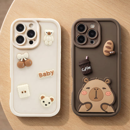 Θήκη για Xiaomi Redmi Note 15 Pro 5G, OEM, Ultra Trendy 3D Capybara, Καφέ