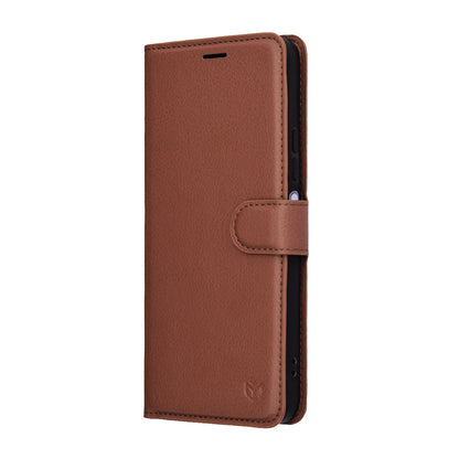 Θήκη για Xiaomi Redmi 15 5G / 15 4G, Techsuit, Leather Folio, Καφέ