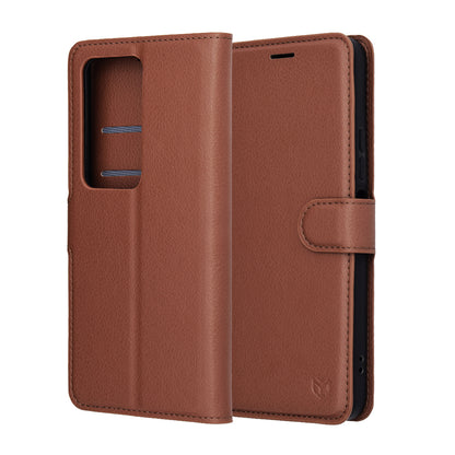 Θήκη για Xiaomi Redmi 15 5G / 15 4G, Techsuit, Leather Folio, Καφέ