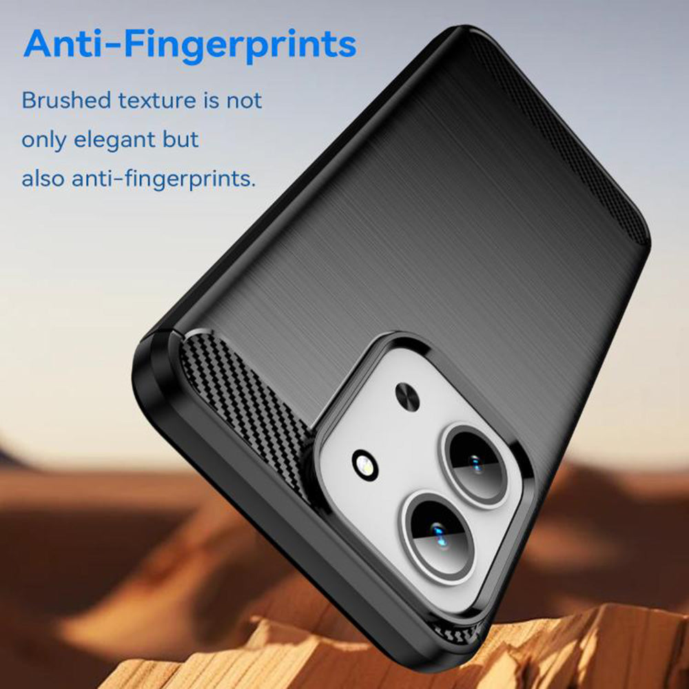 Θήκη για Xiaomi Redmi 15C 5G / 15C 4G, Techsuit, Carbon, Μαύρο