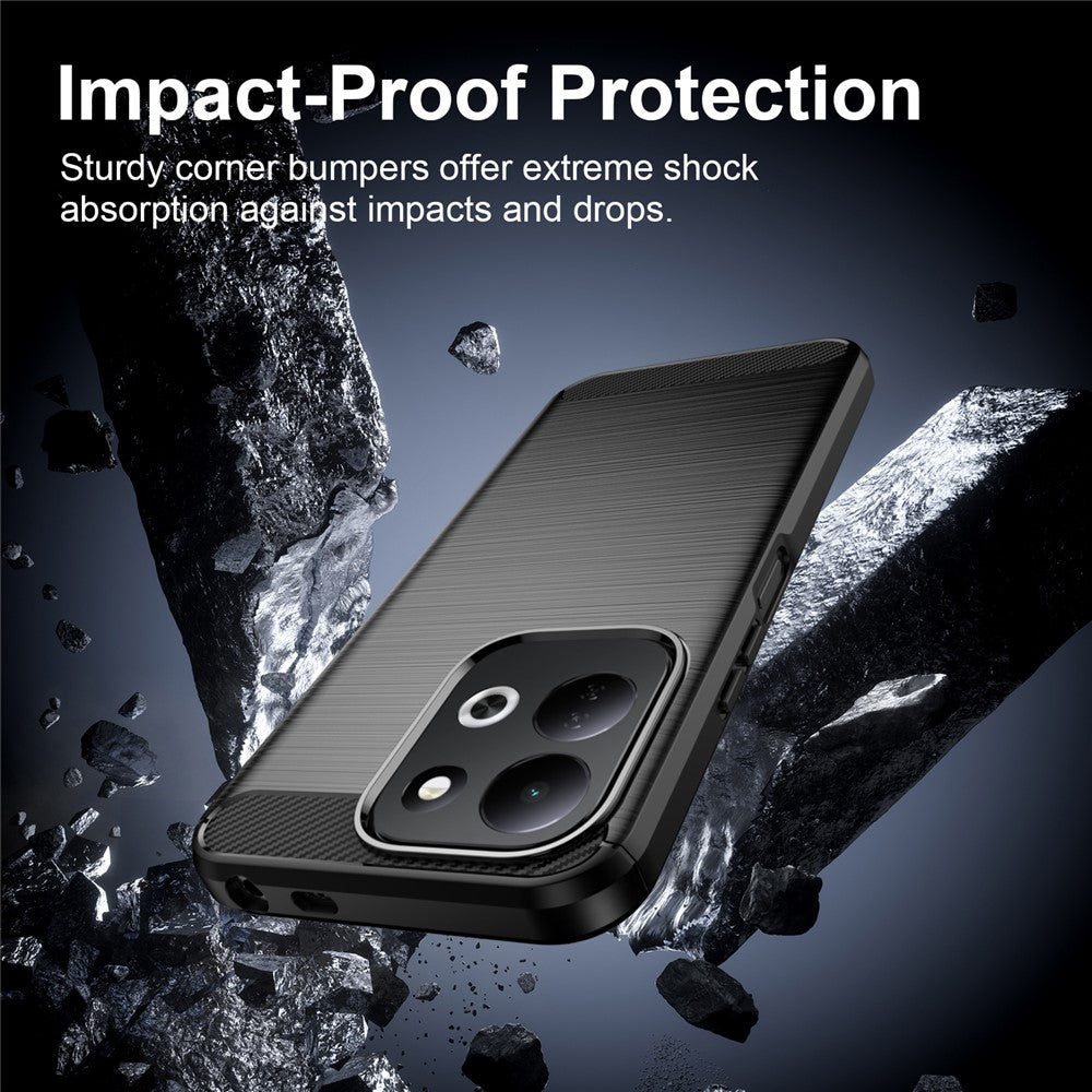 Θήκη για Xiaomi Redmi 17 5G / 17 4G, Techsuit, Carbon, Μαύρο