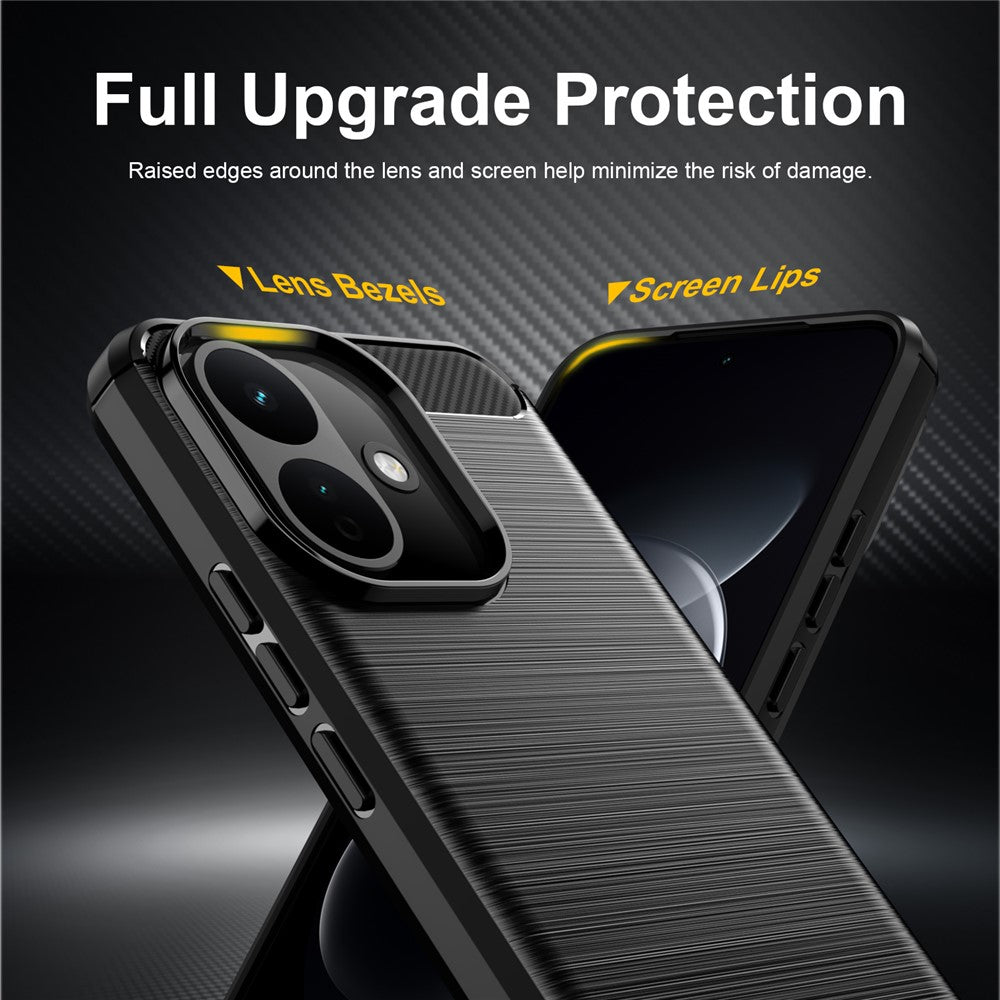 Θήκη για Xiaomi Redmi 17C 5G, Techsuit, Carbon, Μπλε