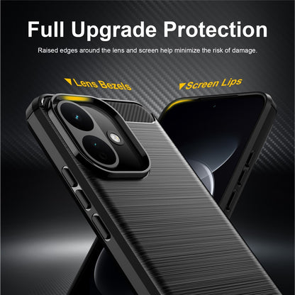 Θήκη για Xiaomi Redmi 17C 5G, Techsuit, Carbon, Μαύρο