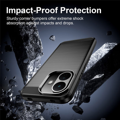 Θήκη για Xiaomi Redmi 17C 5G, Techsuit, Carbon, Μαύρο