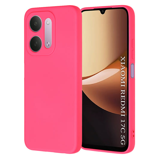 Θήκη για Xiaomi Redmi 17C 5G, Techsuit, SoftFlex, Σκούρο Ροζ