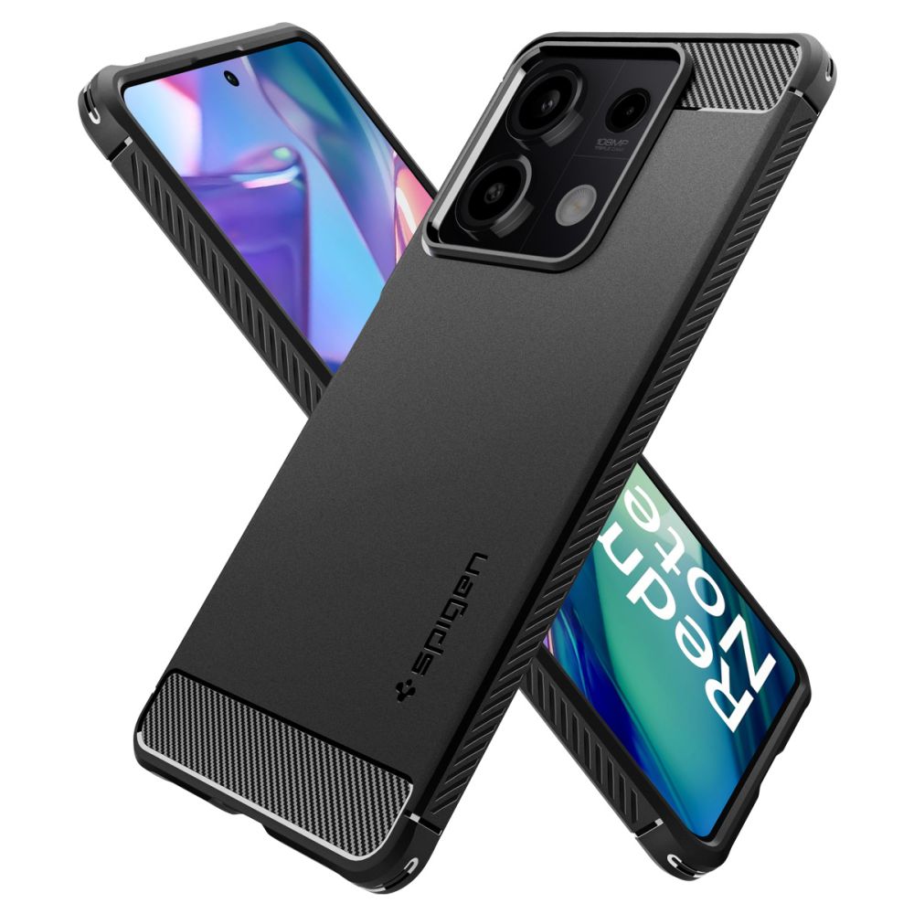 Θήκη για Xiaomi Redmi Note 13 5G, Spigen, Rugged Armor, Μαύρη ACS07665