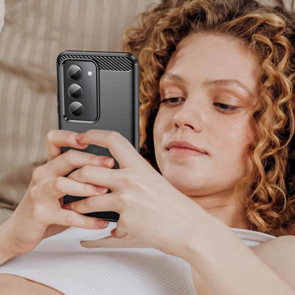 Θήκη για Xiaomi Redmi 15 5G / 15 4G, Techsuit, Carbon, Μαύρο