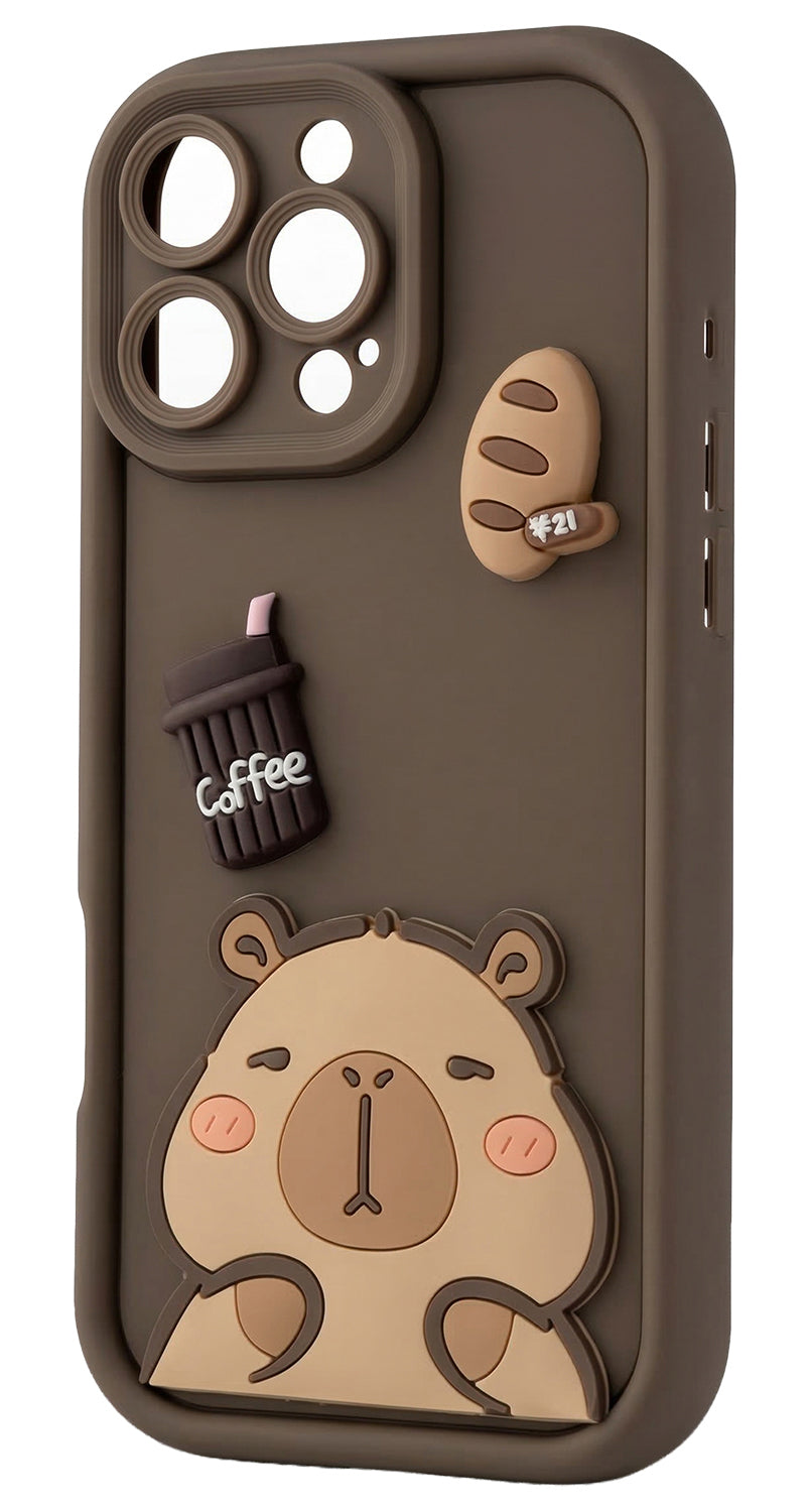 Θήκη για Xiaomi Redmi Note 15 Pro 5G, OEM, Ultra Trendy 3D Capybara, Καφέ