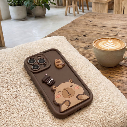 Θήκη για Xiaomi Redmi Note 15 Pro 5G, OEM, Ultra Trendy 3D Capybara, Καφέ