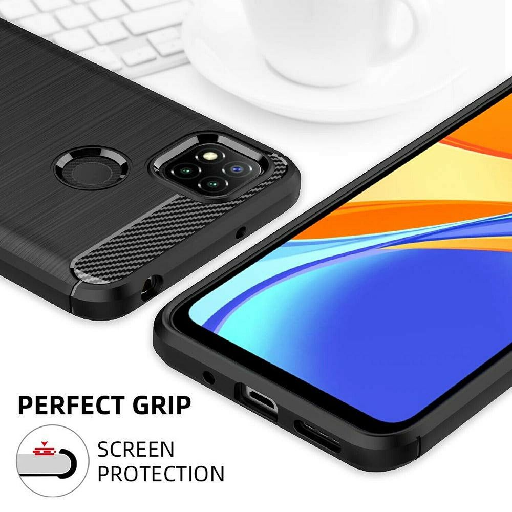 Θήκη για Xiaomi Redmi 9C NFC / 9C, Techsuit, Carbon, Μαύρο