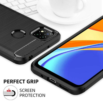 Θήκη για Xiaomi Redmi 9C NFC / 9C, Techsuit, Carbon, Μαύρο