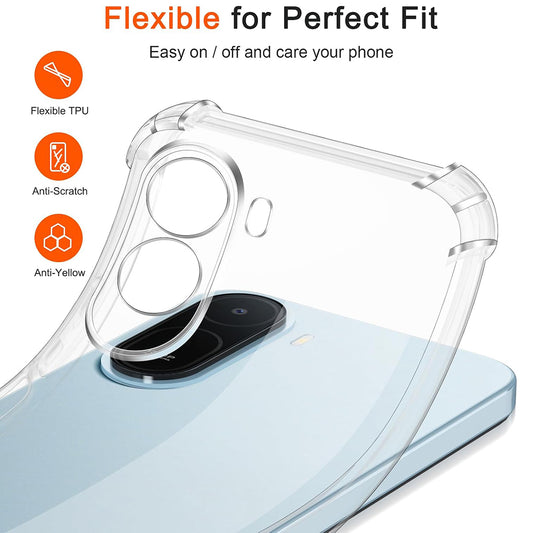 Θήκη για Xiaomi Redmi A7 Pro 4G, Techsuit, Shockproof Clear, Διαφανής